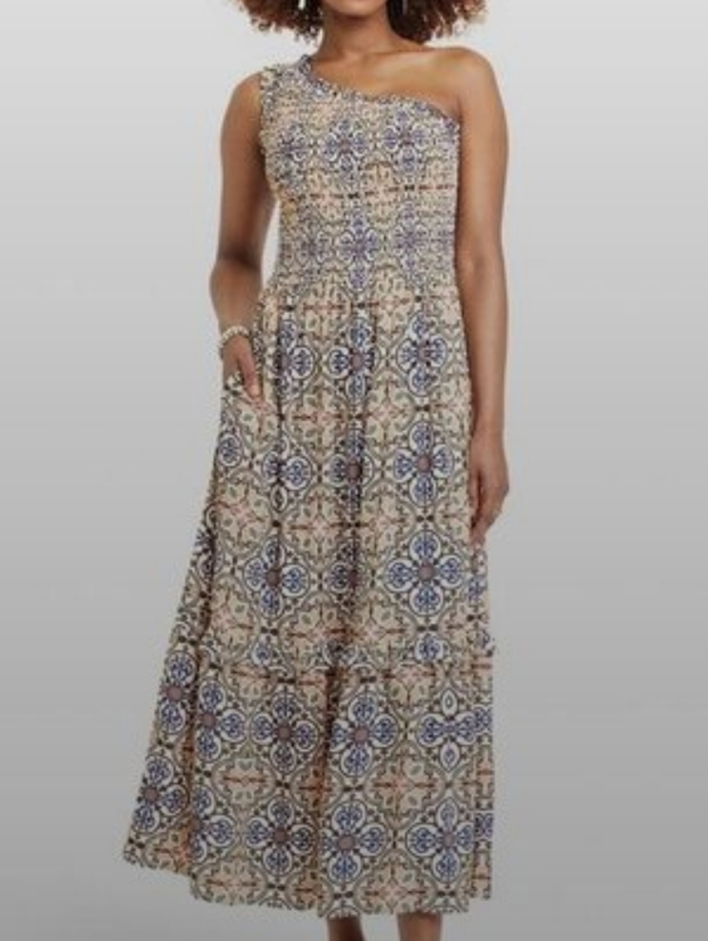 Knox Rose Sleeveless One Shoulder A-Line Dress